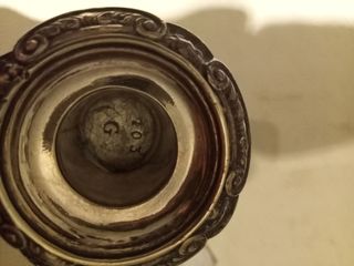Candelabri in old Sheffield plate argentati 