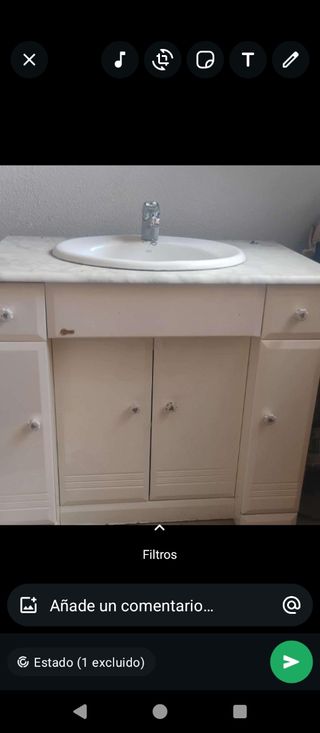 Armario baño blanco - mármol solo venta en persona