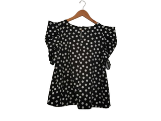 Blusa lunares blanco-negro