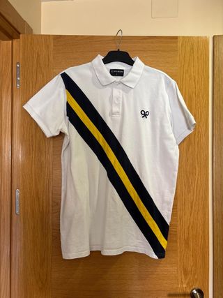 Polo Silbon blanco y amarillo