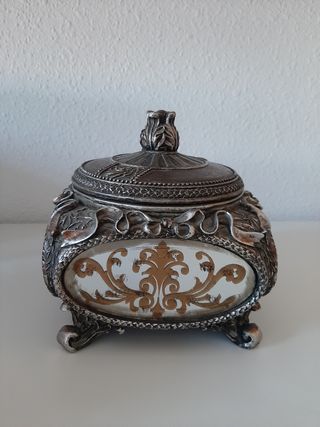 Joyero vintage plata-dorado