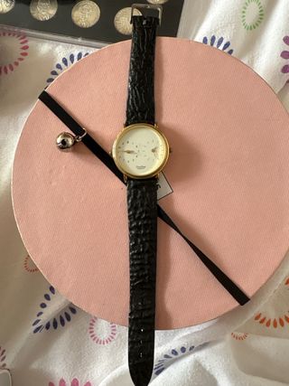 Reloj Duo Time cuarzo dorado