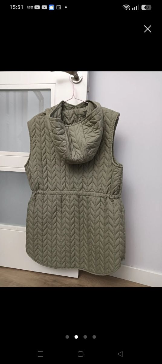 Chaleco acolchado Sfera verde oliva talla S