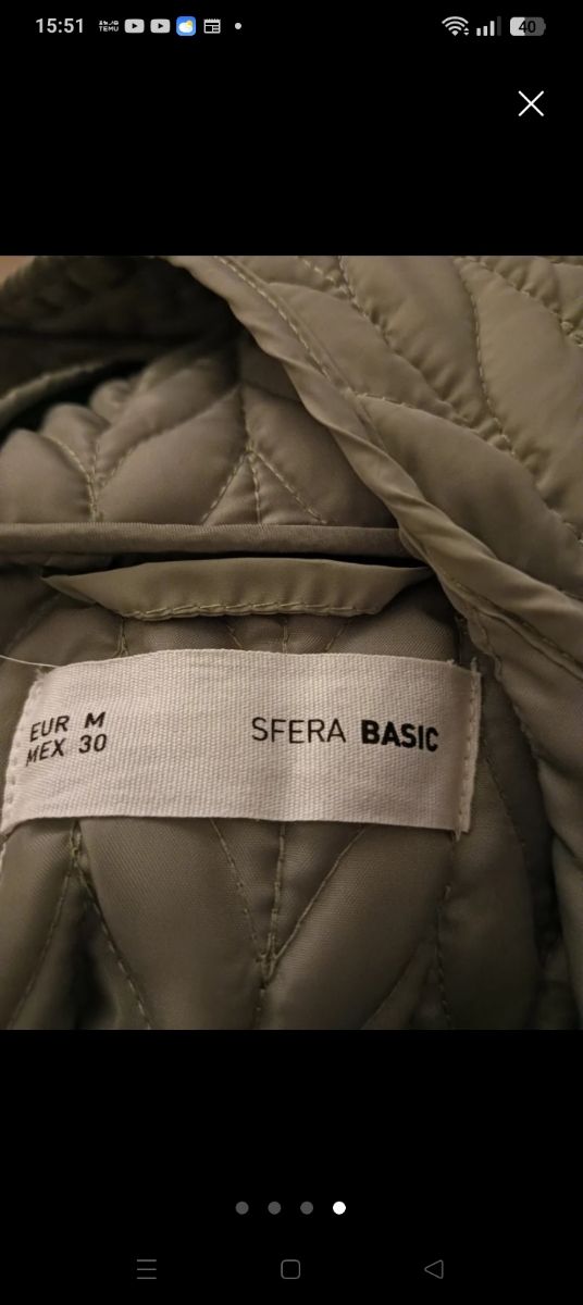 Chaleco acolchado Sfera verde oliva talla S