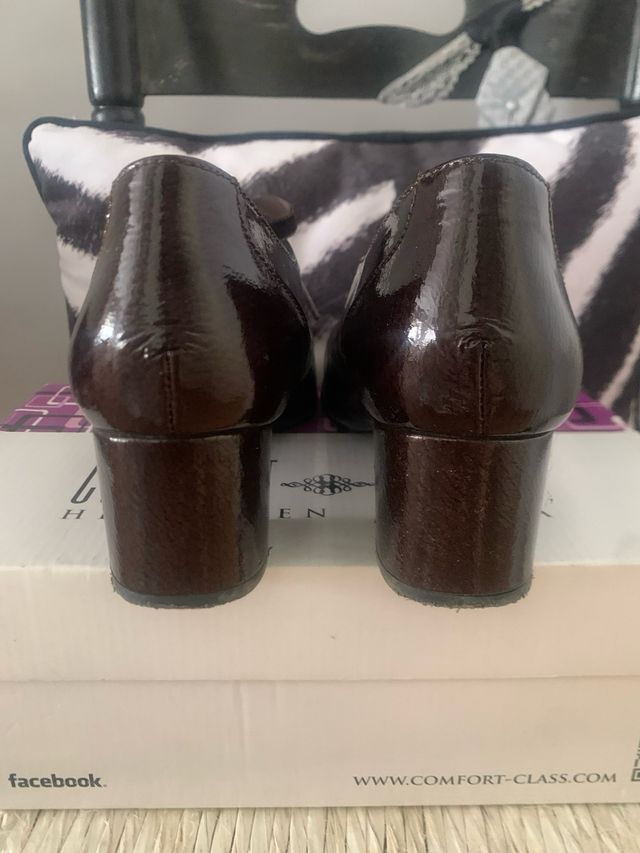 Zapatos Comfort Class Marrón-Rojos