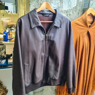 Casaco Bomber Pele LA MATTA Marrom