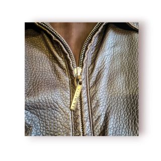 Casaco Bomber Pele LA MATTA Marrom