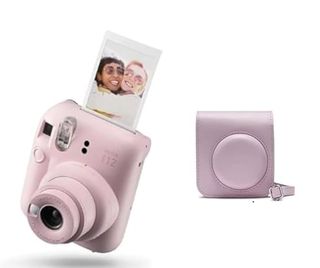 Instax Mini 12 rosa + funda+packs de fotos+álbum