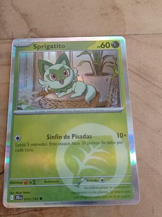 Carta Sprigatito Pokémon - 016/159