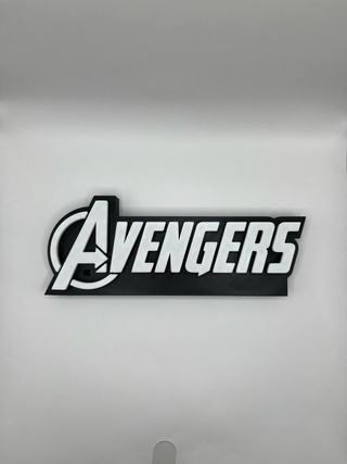 Scritta Avengers 3D