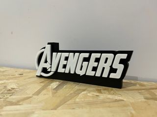 Scritta Avengers 3D
