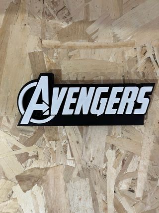 Scritta Avengers 3D