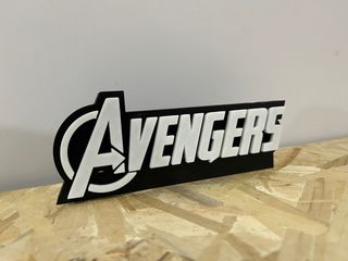 Scritta Avengers 3D