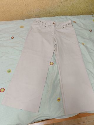 Pantalón Purificación García Beige M