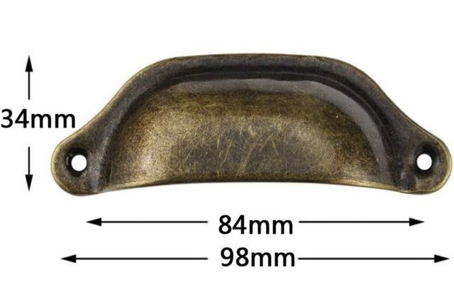 Tiradores Vintage Concha - 40 piezas