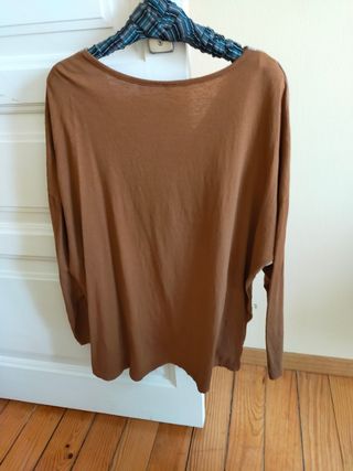 Camisa marrón y dorado - Talla única