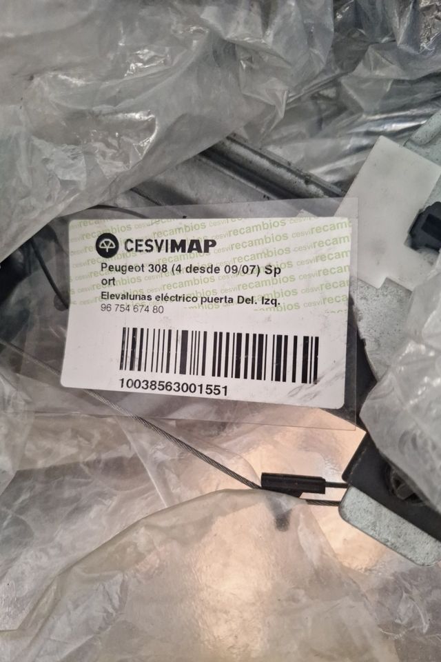 Elevalunas eléctrico delantero izq Peugeot 308