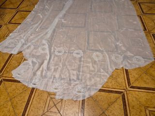3€ compra ora 3 Pezzi di stoffa satinato bianco 