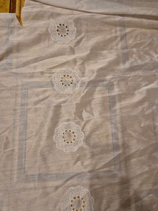3€ compra ora 3 Pezzi di stoffa satinato bianco 