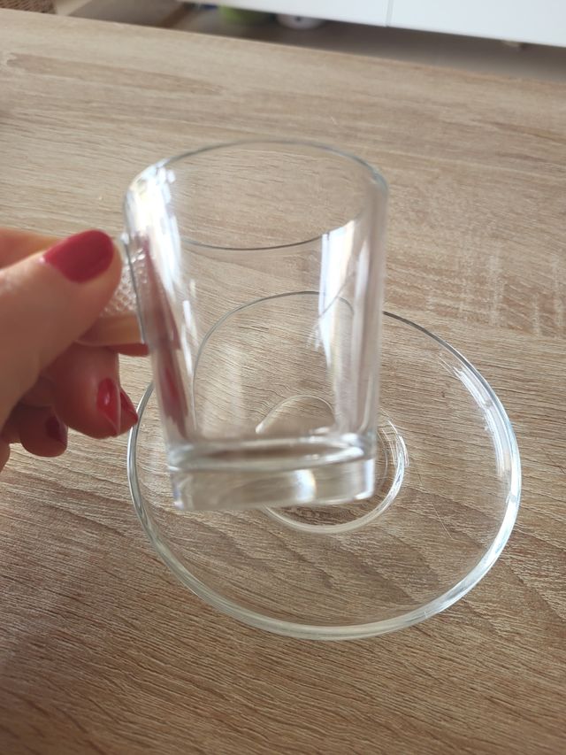 Taza y plato Nespresso | Cristal café 