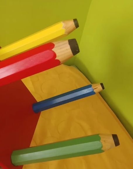 NUOVO! 3 Sedie per bambini giochi scolastici a matita