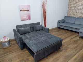 !!ENVIO GRATIS!!Sofá cama gris - 2 plazas
