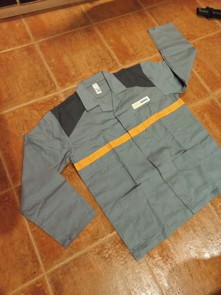 Chaqueta Renault trabajo gris - amarillo 
