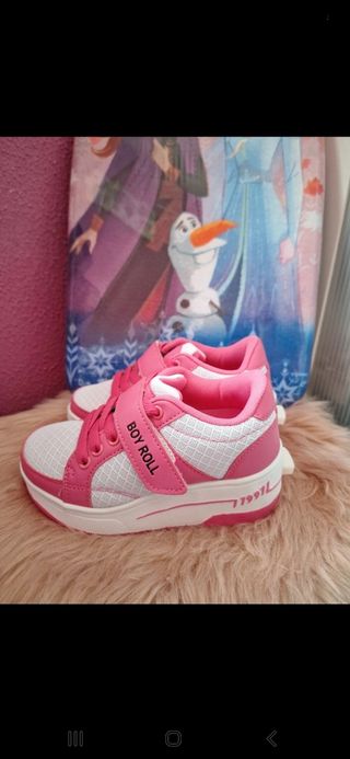 Zapatillas niña, rosa-blanco, n°29