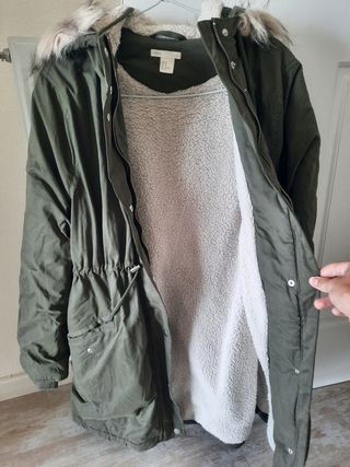 Abrigo verde oliva talla M