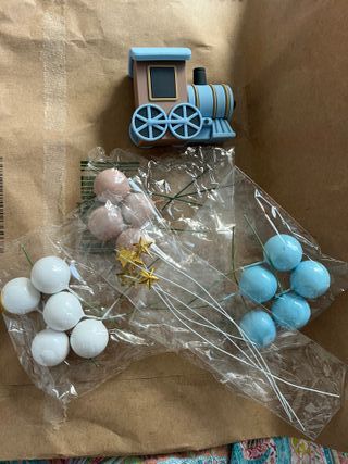 Tren y Globos Decoración Tarta