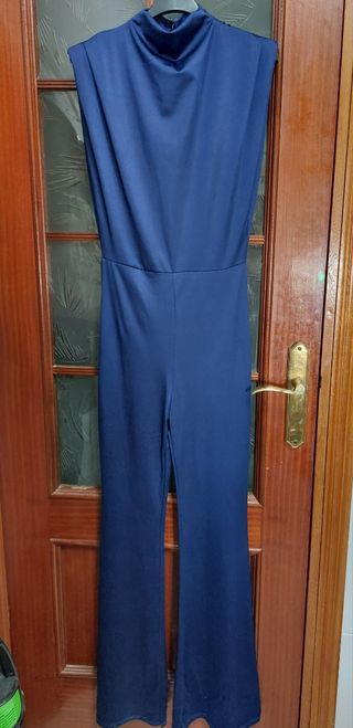 Mono largo azul acampanado - NUEVO