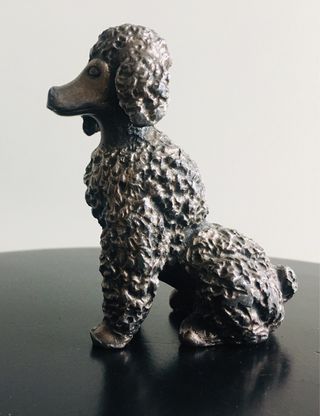 Barboncino vintage in peltro