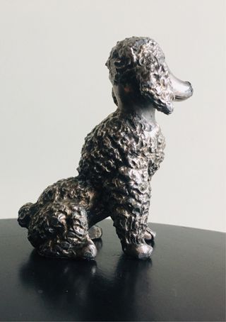 Barboncino vintage in peltro