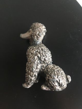 Barboncino vintage in peltro