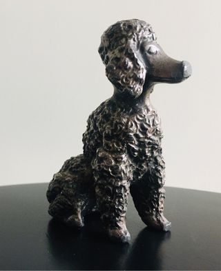 Barboncino vintage in peltro