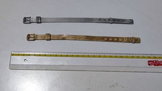 2 Bracciali "a cintura" - Acciaio - come da foto.