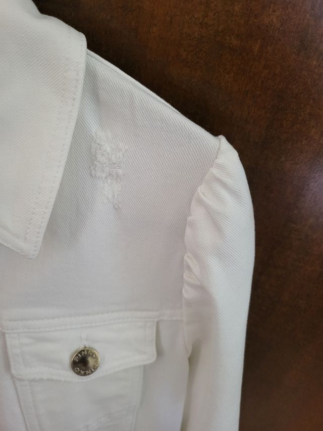 Giacca jeans PINKO bianca