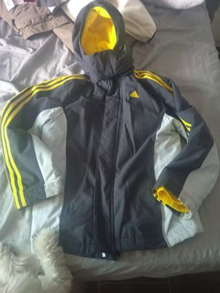 Cazadora Adidas niño - negra y amarilla