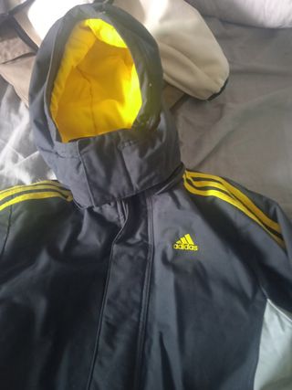 Cazadora Adidas niño - negra y amarilla