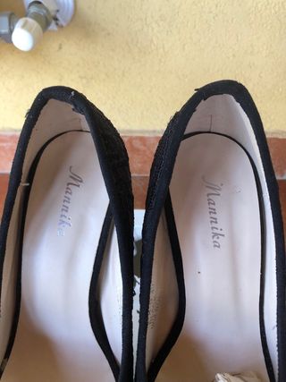 Scarpe Mannika nere tacco alto