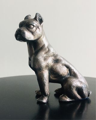 Statuetta Cane Boxer in Peltro