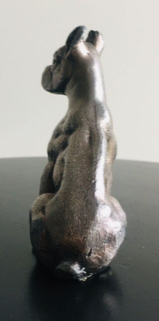 Statuetta Cane Boxer in Peltro