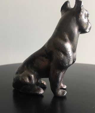 Statuetta Cane Boxer in Peltro
