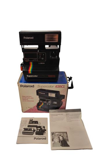 CAMARA DE FOTOS POLARIOD SUPERCOLOR + CAJA *DECORACION*