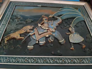 3 Cuadros Arte Hindú. OJO LEER DESCRIPCIÓN