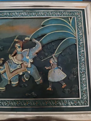 3 Cuadros Arte Hindú. OJO LEER DESCRIPCIÓN