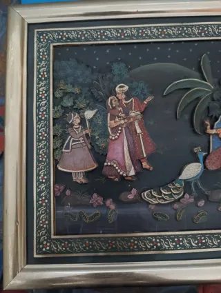 3 Cuadros Arte Hindú. OJO LEER DESCRIPCIÓN