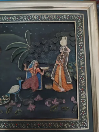 3 Cuadros Arte Hindú. OJO LEER DESCRIPCIÓN