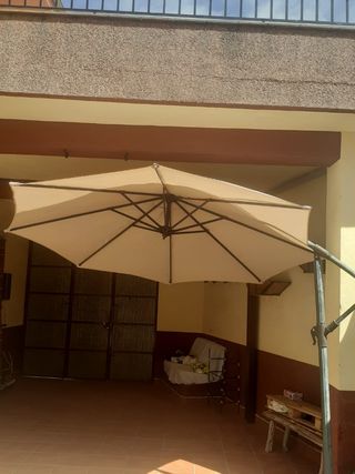Sombrilla jardín beige - Parasol