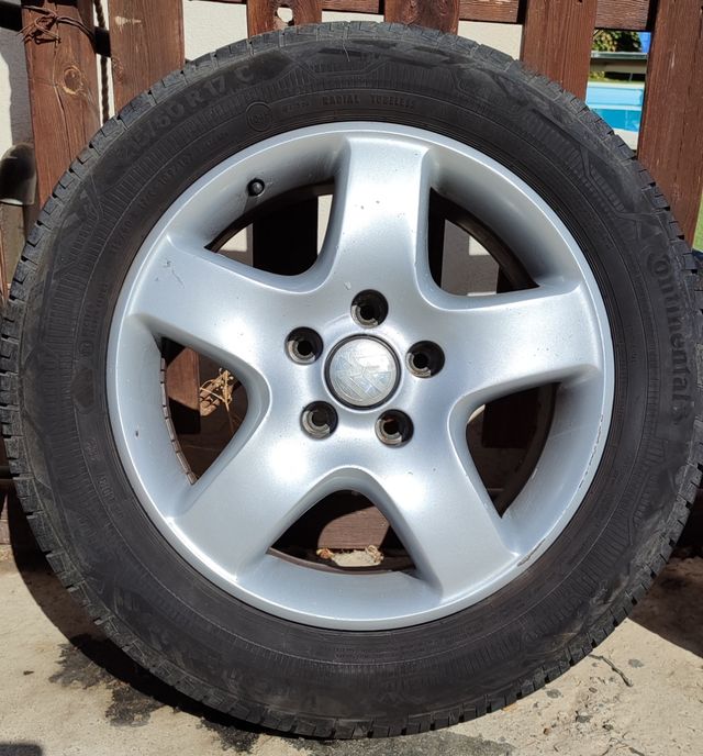 4 ruedas completas, llantas Aluminio VW T5. 5x120.